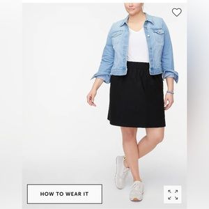 J. Crew Outlet Linen-Cotton City Skirt Size 14 NWT